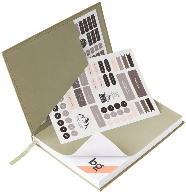 Agendă BG A5 Mindset Sage 136pcs (DuA6_66878)