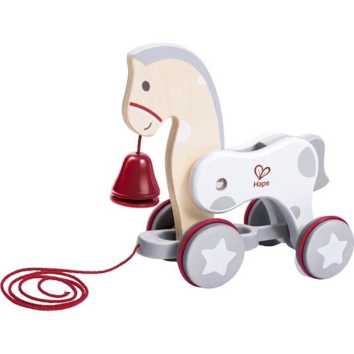 Jucarie de impins si tras Hape Pony (6943478038127)