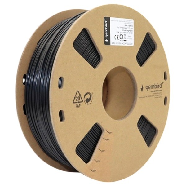 Филамент для 3D печати Gembird 3DP-ASA1.75-01-BK
