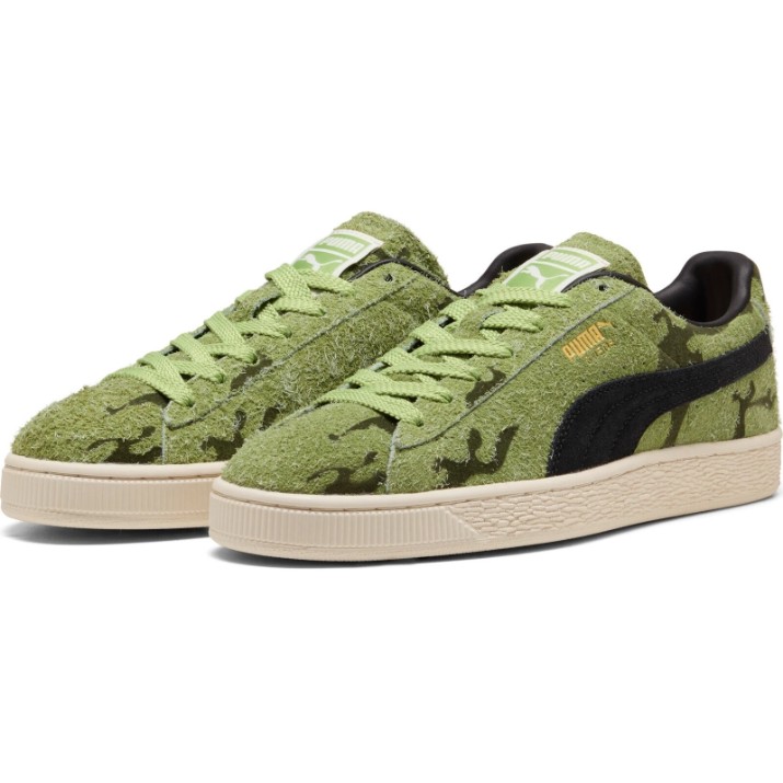 Ghete pentru bărbați Puma Suede Flock Wild Fern/Calming Green, s.40.5