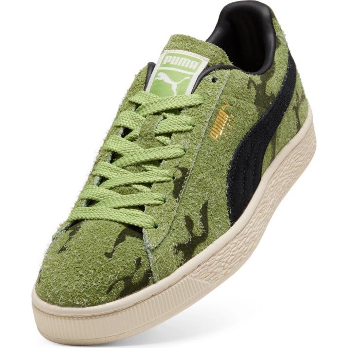 Ghete pentru bărbați Puma Suede Flock Wild Fern/Calming Green, s.40.5