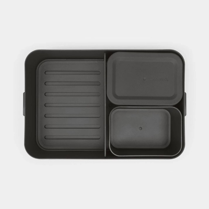 Пищевой контейнер Brabantia Make&Take Dark grey