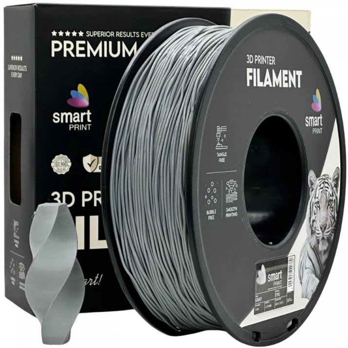 Филамент для 3D печати Smart Print FG-S124-E1 TPU Gray
