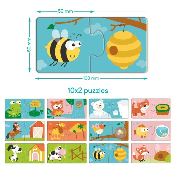 Puzzle Dodo Where Do Animals Live 24pcs (300690)
