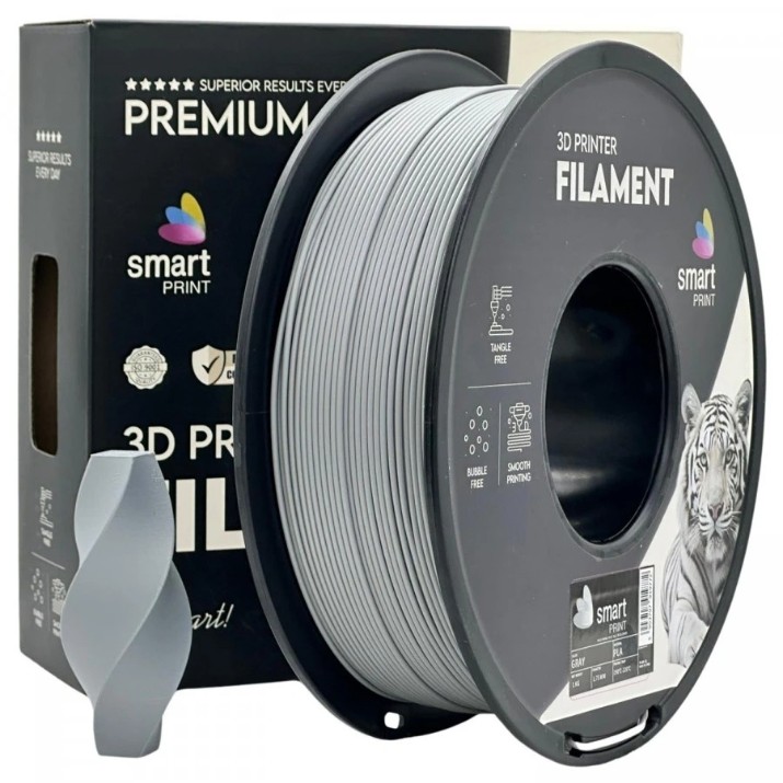 Филамент для 3D печати Smart Print FG-S186-E1 PLA Carbon Fiber Gray