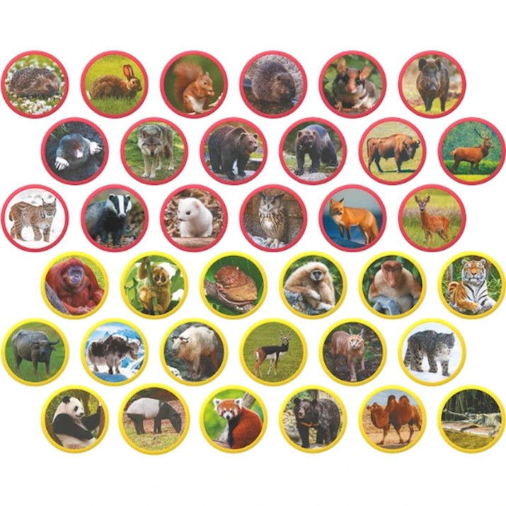 Joc educativ de masa Dodo Animals Of Eurasia 36pcs (200285)