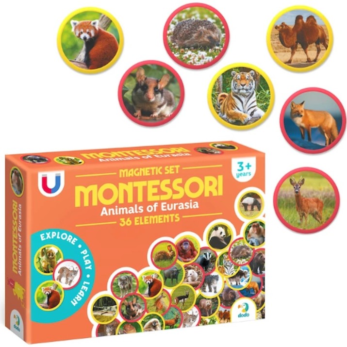 Joc educativ de masa Dodo Animals Of Eurasia 36pcs (200285)