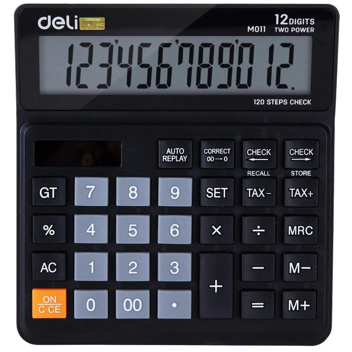Калькулятор Deli M011 Black