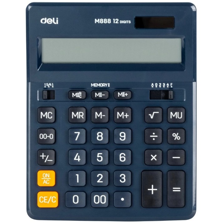 Калькулятор Deli M888 Dark Blue