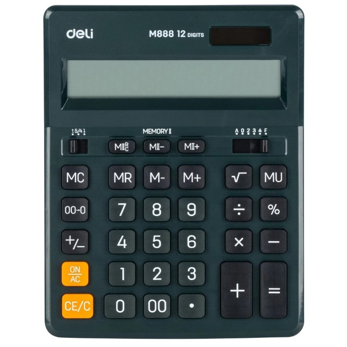 Calculator de birou Deli M888 Dark Green