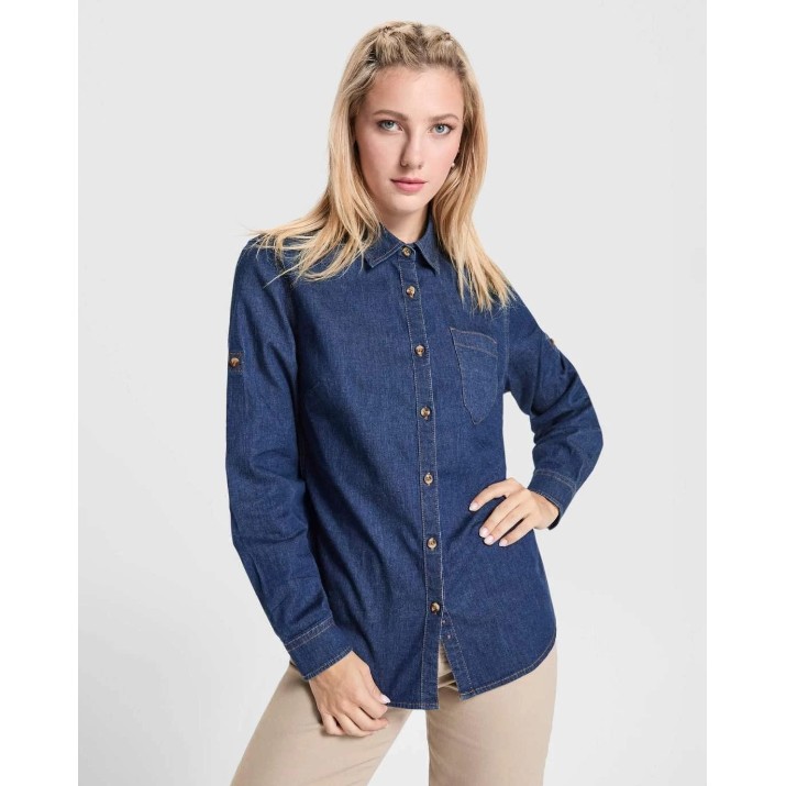Женская рубашка Roly Lujan 6707 Denim, s.XL
