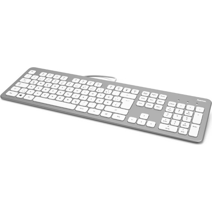 Tastatură Hama KC-700 Silver/White (R1182651)