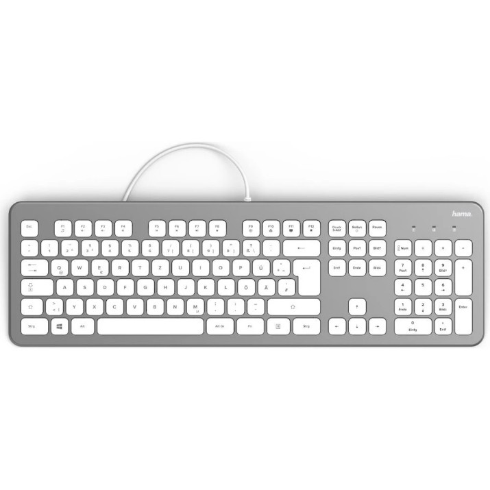 Tastatură Hama KC-700 Silver/White (R1182651)