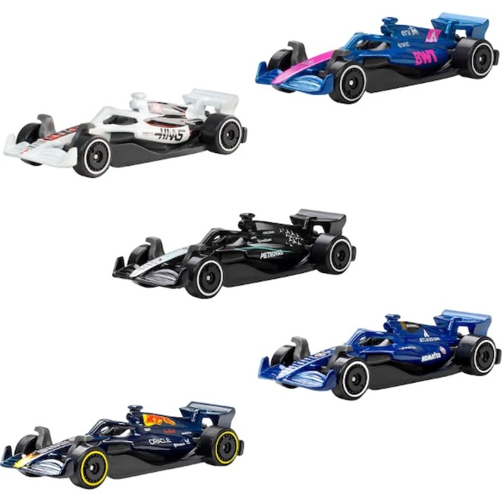 Set de mașini Hot Wheels Formula 1 5pcs (JLN11)