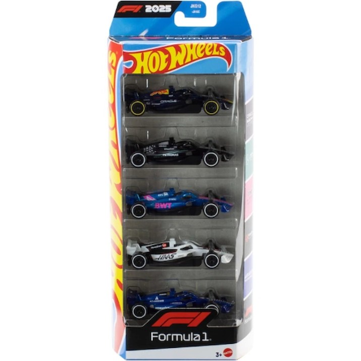 Set de mașini Hot Wheels Formula 1 5pcs (JLN11)