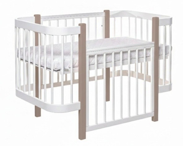 Кроватка Eucalyptus Karol Premium White/Cappuccino (DS-9051)