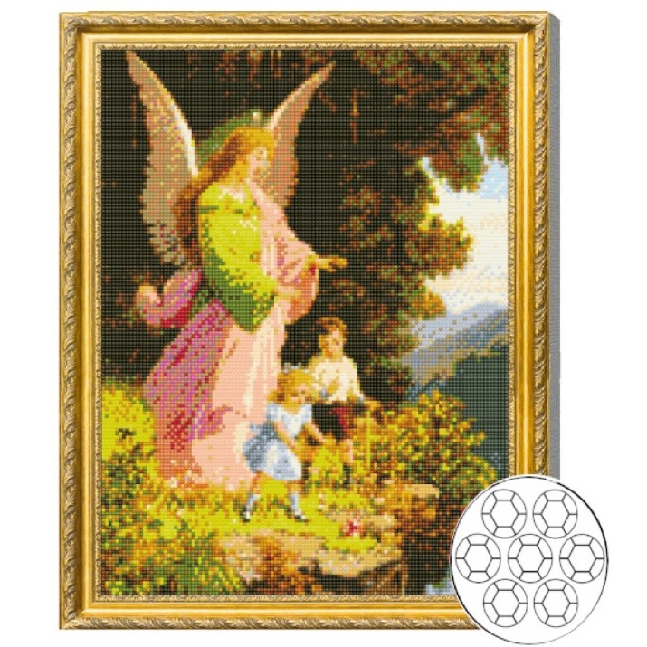 Алмазная мозаика Art Gallery Premium Angel & Kids 40x50cm (GA83219)