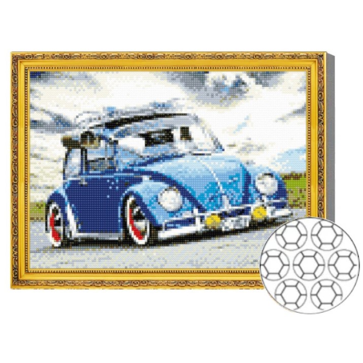 Mozaic cu diamante Art Gallery Premium Blue Car 30x40cm (GB82519)