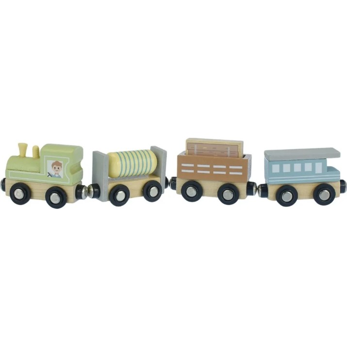 Набор машин Tooky Toy Wooden Train Set (TH647N)