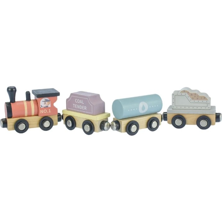 Набор машин Tooky Toy Wooden Train Set (TH647N)