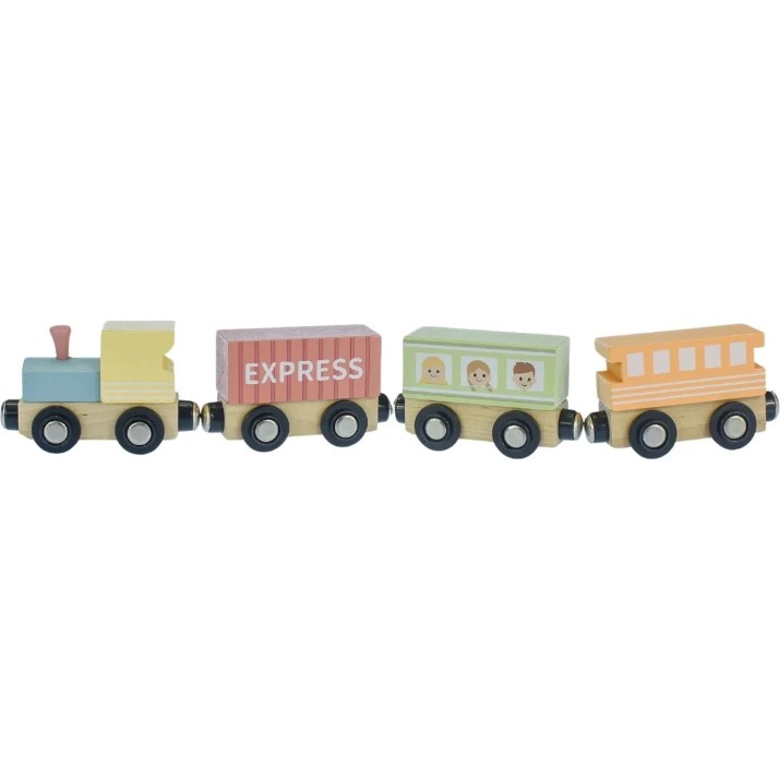 Набор машин Tooky Toy Wooden Train Set (TH647N)