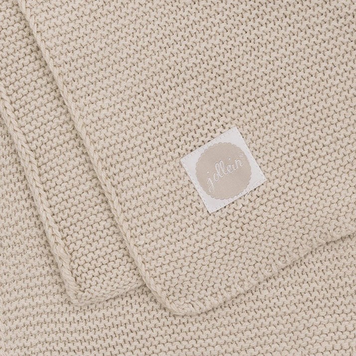 Plapumă pentru bebeluși Jollein Basic Knit 100x150cm Nougat (516-522-65360)