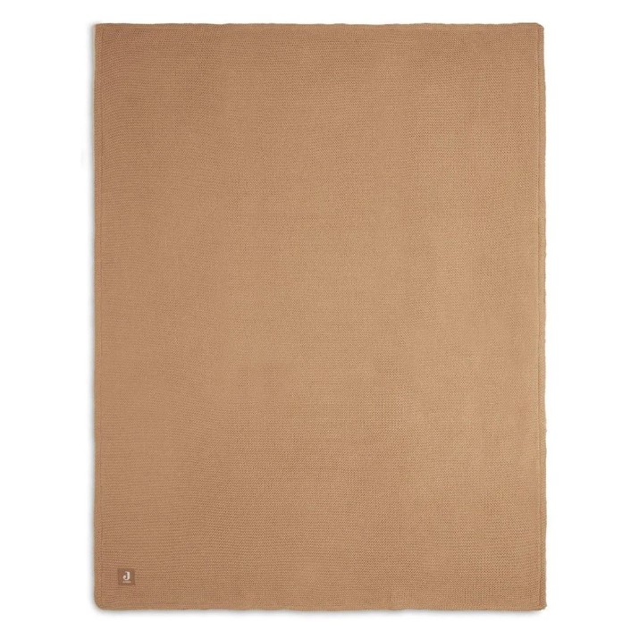 Одеяло для малышей Jollein Basic Knit 75x100cm Biscuit/Fleece (517-511-66072)
