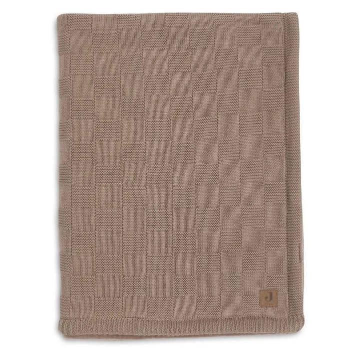Одеяло для малышей Jollein Box Knit 75x100cm Milky Coffee/Velvet (517-511-68125)