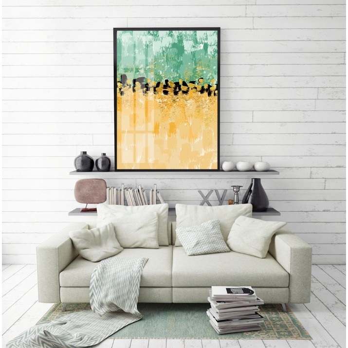 Картина ArtShop Green-Yellow Abstraction 60x90cm (PA79)