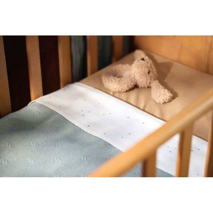 Plapumă pentru bebeluși Jollein Cosy Knit 100x150cm Sea Green (516-522-68032)
