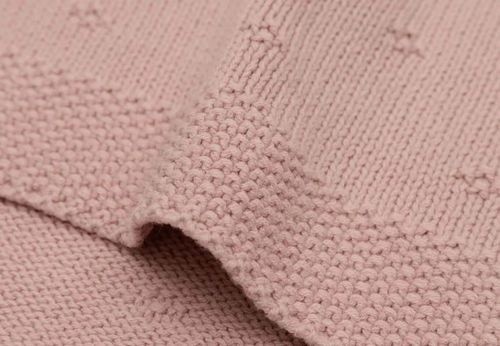 Plapumă pentru bebeluși Jollein Cosy Knit 100x150cm Wild Rose (516-522-68031)