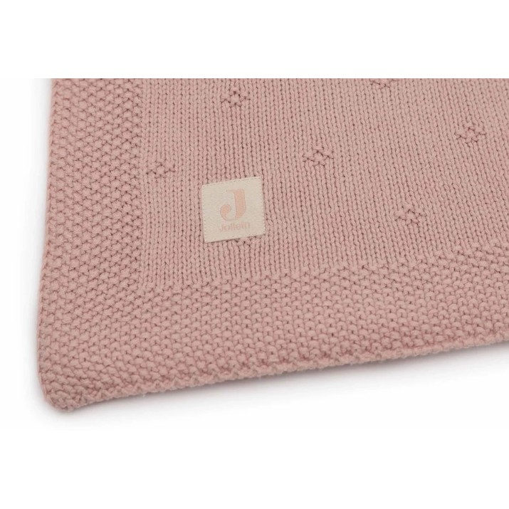 Plapumă pentru bebeluși Jollein Cosy Knit 100x150cm Wild Rose (516-522-68031)