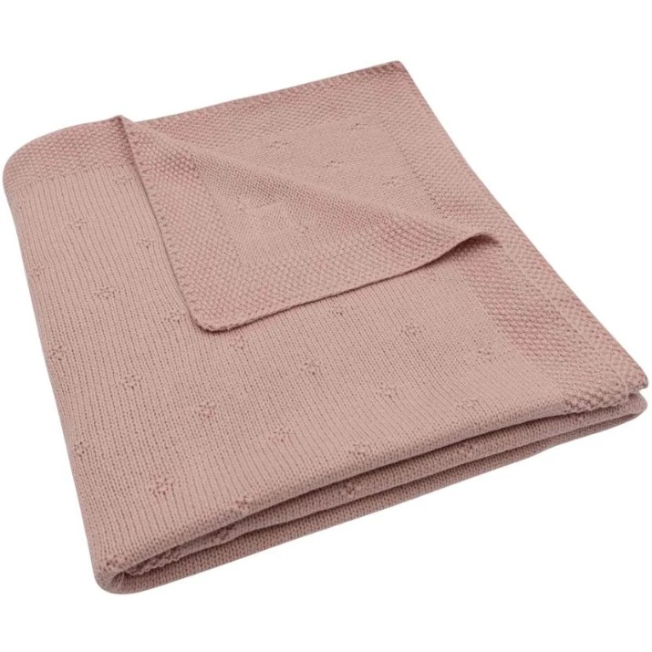 Plapumă pentru bebeluși Jollein Cosy Knit 100x150cm Wild Rose (516-522-68031)