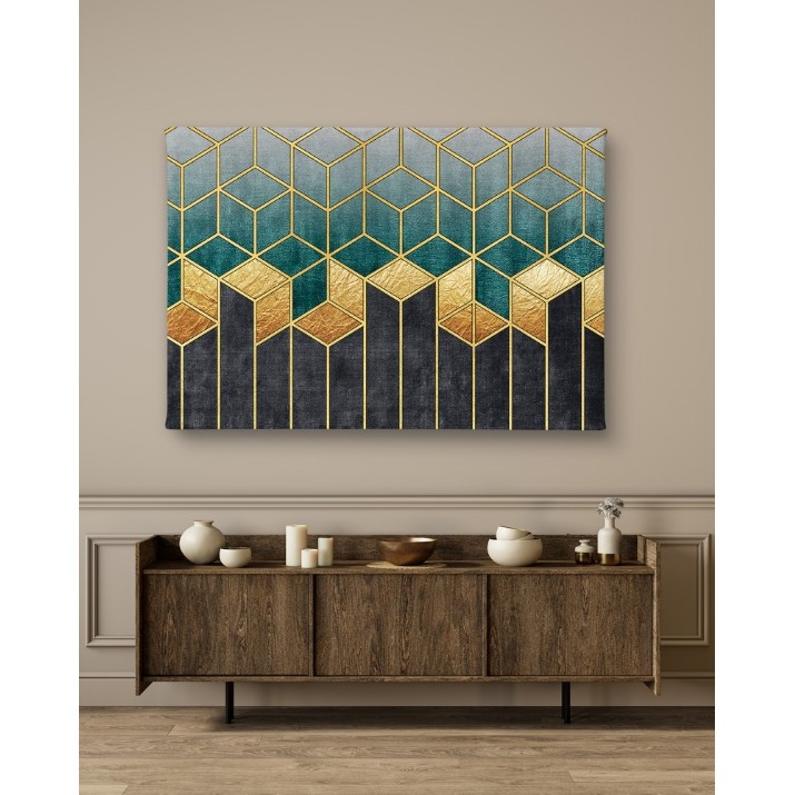Pictură ArtShop Modern Gold Geometry Lines 45x30cm (PA256-XL-PL)