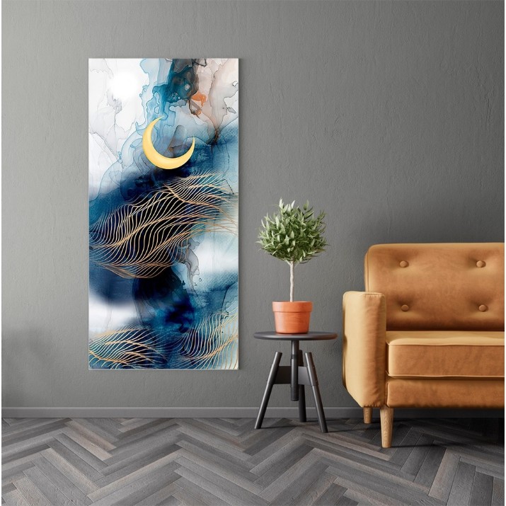 Pictură ArtShop Moon On An Abstract Background 35x70cm (PA115-L-PL)