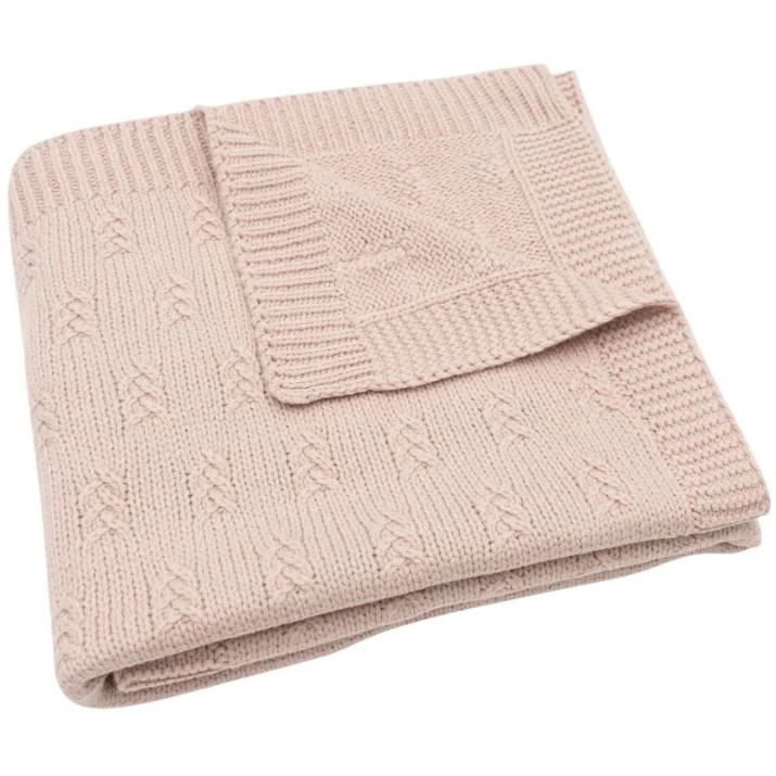 Одеяло для малышей Jollein Grain Knit 75x100cm Wild Rose (516-511-67065)