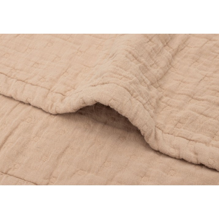 Plapumă pentru bebeluși Jollein Jacquard 75x100cm Biscuit (521-511-68089)