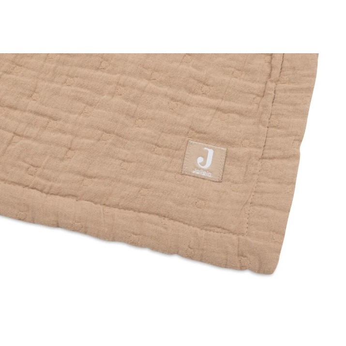 Plapumă pentru bebeluși Jollein Jacquard 75x100cm Biscuit (521-511-68089)