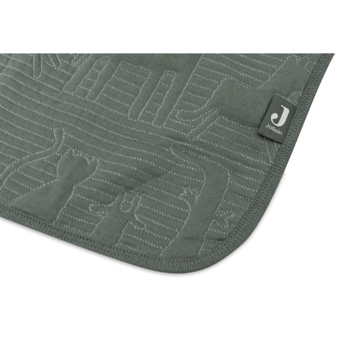 Plapumă pentru bebeluși Jollein Jungle Jambo Ash 75x100cm Green/Laurel (516-511-68036)