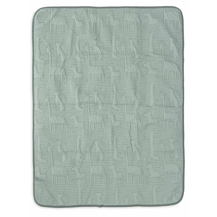 Plapumă pentru bebeluși Jollein Jungle Jambo Ash 75x100cm Green/Laurel (516-511-68036)