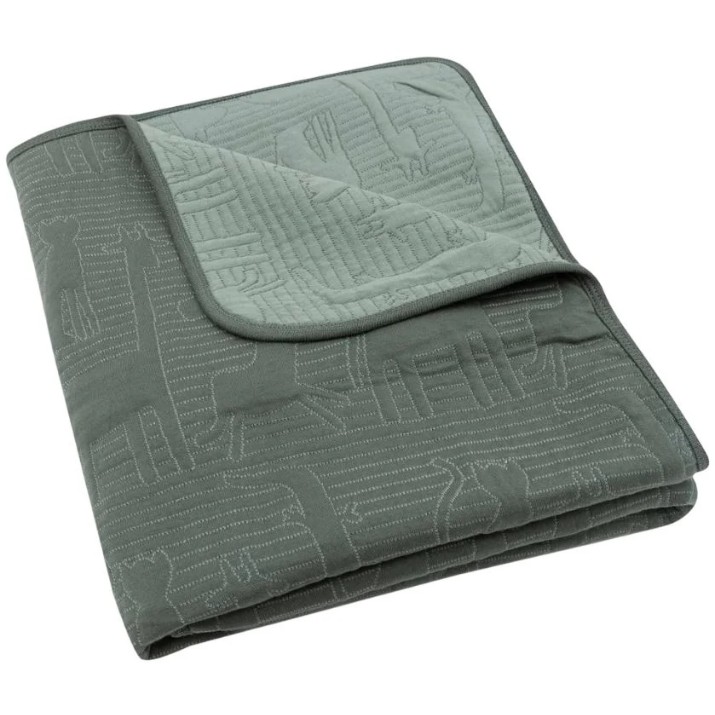 Plapumă pentru bebeluși Jollein Jungle Jambo Ash 75x100cm Green/Laurel (516-511-68036)