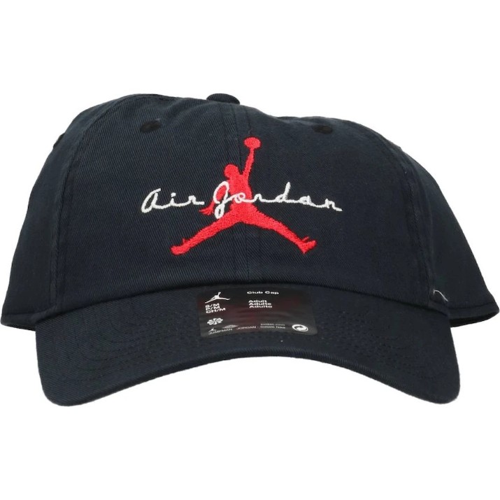 Бейсболка Nike Jordan Club Black/White/University Red, s.S/M