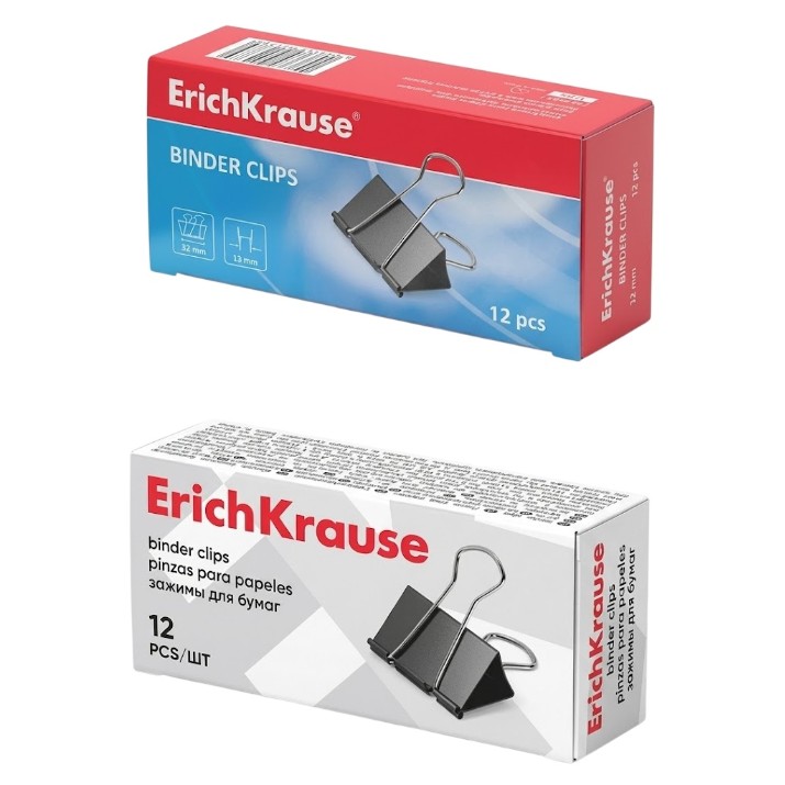 Agrafe pentru hârtie Erich Krause 12pcsX32mm Black (54555)