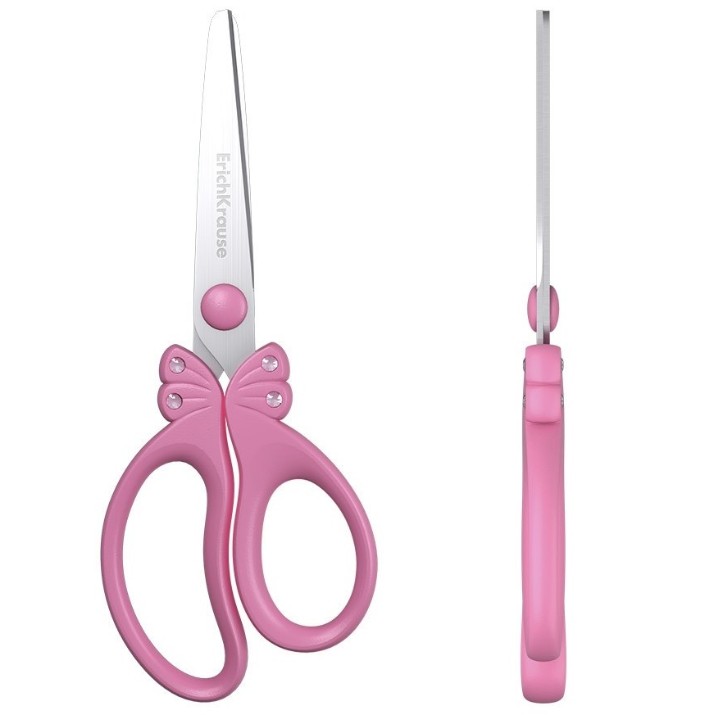 Ножницы канцелярские Erich Krause Glance 15cm Pink (37434)