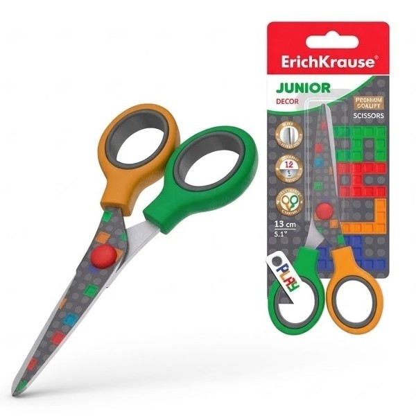 Foarfece Erich Krause Junior Decor Color Bricks 13cm (54571)