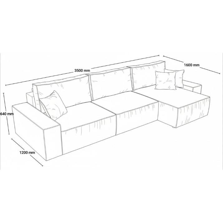 Canapea de colț Mobilier Fresh 01.