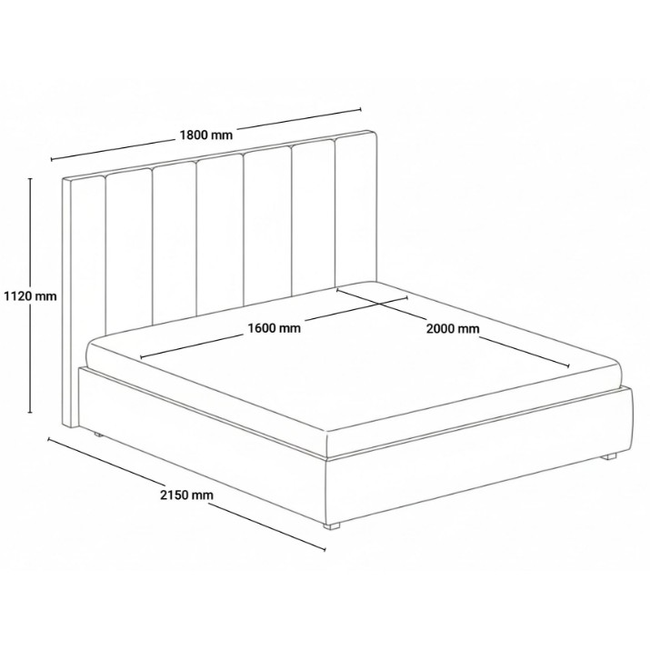 Кровать Mobilier Crocus Fresh 01