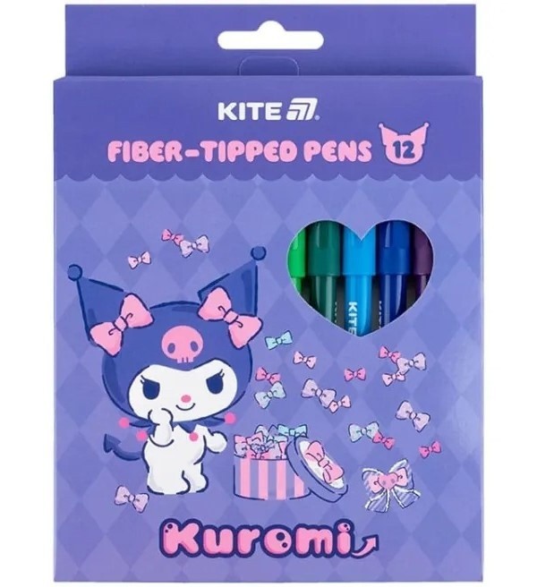 Набор фломастеров Kite Kuromi 12pcs (HK25-447-2)