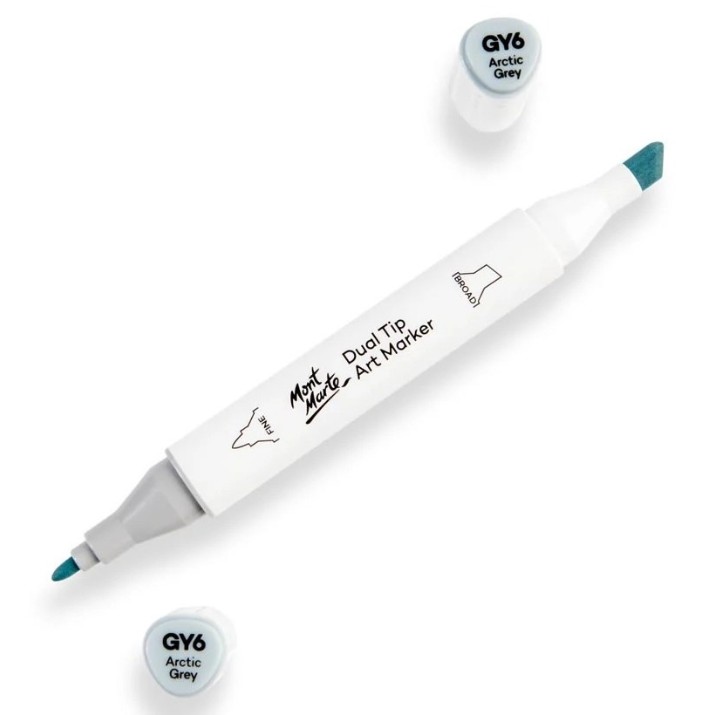 Marker Mont Marte Dual Tip Arctic Grey GY6 (MGRD0056)