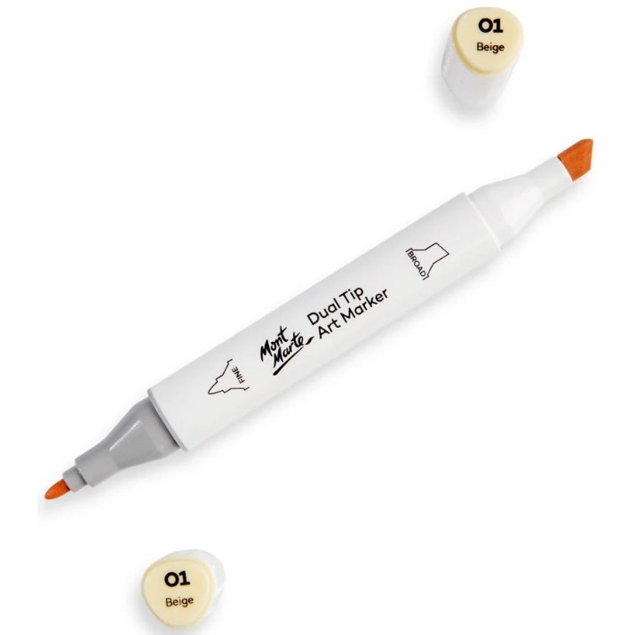 Marker Mont Marte Dual Tip Beige O1 (MGRD0001)